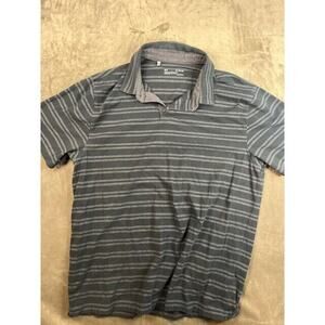 Under Armour Golf Polo Shirt Mens XL Loose Fit‎ Heat Gear Gray stripe